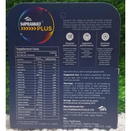 SupraMult Plus Once Daily Supplement Formula