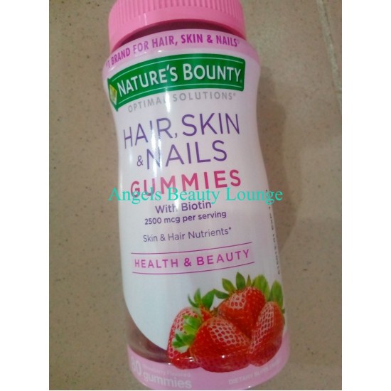 NATURES BOUNTY OPTIMAL SOLUTION-HAIR,NAIL ANS SKIN GUMMIES